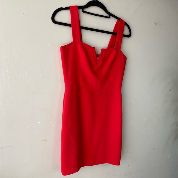 Amanda Uprichard Nia Mini Dress | Lipstick Red Cocktail Dress | Size Small (S) - Picture 6 of 8